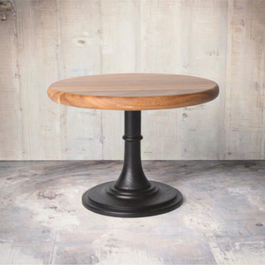 ชั้นวางเค้กไม้กระถินเทศ 1 ชั้น ดีไซน์มินิมอล เป็นมิตรกับสิ่งแวดล้อม จานกลม/สี่เหลี่ยม ขอบสลักลาย สำหรับเปิดเทอม - Product Image 2