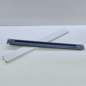 แผงปิดช่องว่างแบบกันฝุ่นคุณภาพสูง ขนาด 19 นิ้ว 1U ผลิตจากเหล็กแผ่นรีดเย็น สีดำ สำหรับตู้เน็ตเวิร์ค - Product Image 1