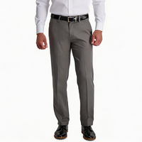 Pantalon Chino Extensible Homme Couleur Unie Personnalisé avec Logo – Coupe Droite, Anti-Plis, Idéal Business, Formel et Golf