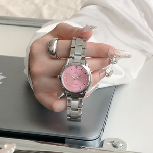 Reloj de Cuarzo de Alta Gama, Minimalista, Exquisito, con Incrustaciones de Diamantes de Imitación, Creativo, Casual, para Mujer, Reloj de Nicho para Hombre y Mujer - Product Image 2