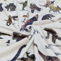 Couverture de dinosaure pour enfants de haute qualité de style américain Couverture pour enfants en flanelle Couverture lumineuse