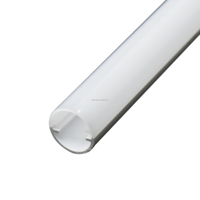 Luminaire fluorescent t5 diffuseur petit tube en plastique polycarbonate pour bande lumineuse à led fabriqué en usine sur mesure