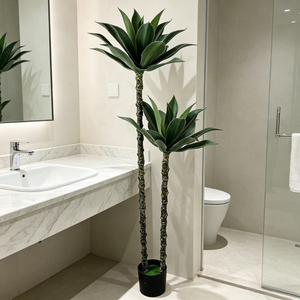 Flores Decorativas, Coronas y Plantas, Planta Artificial <span class=keywords><strong>de</strong></span> Agave, Árbol Artificial <span class=keywords><strong>de</strong></span> Plástico, Arreglos Florales para Bodas, Decoración para Eventos - Product Image 3