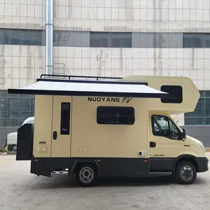 Soleflex S30 tenda karavan RV lengan engkol diperkuat untuk berkemah