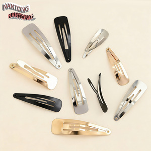 Pinzas para el Cabello de Bebé NANTONG, 5, 6 y 7 cm, Forma de Lágrima, Color Sólido, Accesorios para el Cabello de Uso Diario - Product Image 4