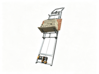 Échelles pliantes extensibles en aluminium, échelle élévatrice électrique, équipement de levage avec fixation verticale pour matériaux de construction