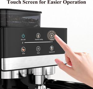 Machine à expresso avec moulin intégré, 20 bars, <span class=keywords><strong>cafetière</strong></span> tout-en-un avec mousseur à lait, fonction cold brew, 30 réglages de mouture - Product Image 5