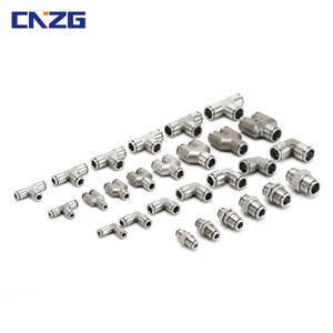 Raccord pneumatique en T en acier inoxydable 304, angle droit, connexion rapide, résistance aux hautes températures 304 # Pièces en acier inoxydable 304 - Product Image 4