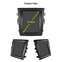 CARUPEZ Estéreo de Coche Android de 9,7 Pulgadas para Ford Fusion/Mondeo MK5 13-19 Auto AC GPS Tesla Style 8 Núcleos Transmisor FM de 1 Año Tarjeta SD