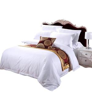 Set di Lenzuola di Lusso per Hotel in Puro Cotone 100%, Tessuto a 300 Fili, Stile Europeo e Americano, 4 Pezzi - Product Image 1