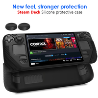 Étui de protection en silicone pour Steam Deck, accessoires de jeu, coque de protection, housse pour manette de jeu, coque pour console Steam Deck