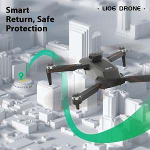 L106 8K Dron Cuadricóptero con Flujo Óptico GPS, Motor sin Escobillas, ESC, Control Remoto, Juguete de Avión para Fotografía Aérea, 3KM, Hecho de Plástico - Product Image 4