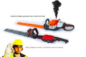 Nouvelle conception de tondeuse à haies électrique portative de 1200 W, outil de jardinage haute efficacité, coupe-haies rapide - Product Image 5