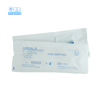 Injecable bio glass transponder rfid anjing chip mikro FDX-B ISO hewan id mikrochip
