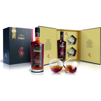 Caja de Regalo de Lujo Personalizada para Botellas de Ron y Vino, Empaque Rígido de Papel para Whisky, Vodka y Licores