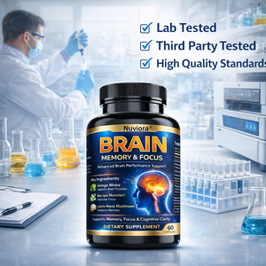 Capsule Avanzate per Memoria e Concentrazione, Supporto Cognitivo, Integratore Nootropico con Bacopa e Criniera di Leone per la Salute Cerebrale, Produttore - Product Image 5