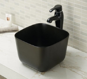 Lavabo Redondo de Cerámica para Baño, Diseño Artístico en Color - Product Image 1
