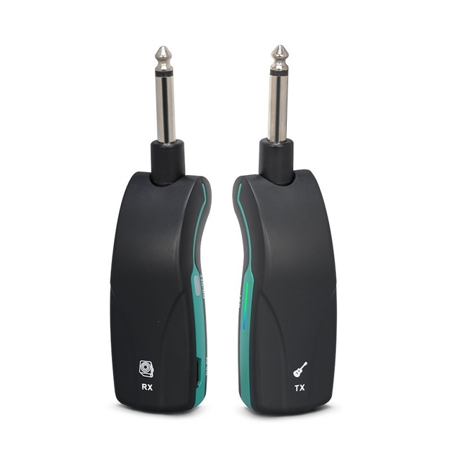 TopYun D03 2.4G Wireless Guitar Microphone Transmitter Receiver Set Plastic Housing >60m Range Dynamic Microphone <0.1% THD+N