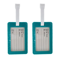 Etiqueta de Equipaje Personalizada de PVC Suave, con Relieve 3D, Recuerdo Turístico, Combinación de Colores Pantone, Material Ecológico, Fábrica OEM