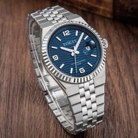 Vente en gros de montres automatiques pour hommes avec cadran de 40 mm, logo personnalisé, luxe, mouvement Miyota 8215, montre automatique pour hommes