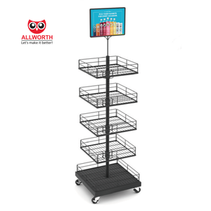 Marchandises disponibles en gros Présentoir décoratif robuste avec paniers pour magasin de détail - Product Image 2