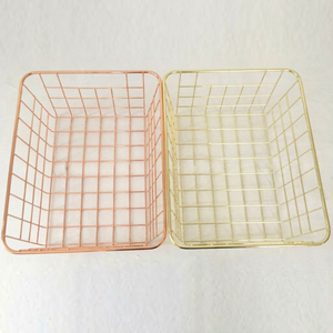 ตะกร้าลวดโลหะทนทานแบบเปิดด้านบนสำหรับจัดเก็บในครัว ผลไม้ และผัก - Product Image 1