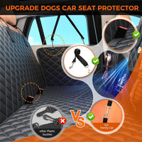 Nouvelle Housse de Siège Auto pour Chien Personnalisée Oxford Imperméable Respirante Écologique avec Fenêtre en Maille à Fond Rigide Antidérapante pour Siège Arrière