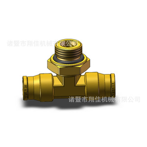 Xiangjia Machinery Dot Push In Male Connector Brass Metric Thread Direct Connection Auto Connectors - Product Image 4