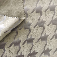 Velours en daim brossé super doux polyester microfibre tissu daim pour vêtement canapé chaussures