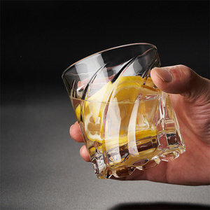 Gobelet rotatif Barware tasses en verre cristal 12 oz verres à whisky pour liqueur Bourbon et boissons à cocktail - Product Image 4