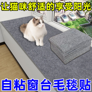 Tapis de fenêtre pour chat en nylon antidérapant, intérieur, toutes saisons, couleur unie minimaliste, pour arbres à chat - Product Image 5