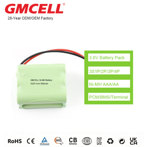 Paquete de baterías Ni-MH de 3.6V 3S2P/1p/3p AAA/AA/C/D recargables para cepillos de dientes eléctricos, audio, pequeños equipos médicos. - Product Image 1