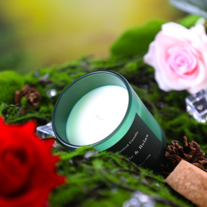 Amber <b>Cup</b> Aromatherapy Essential Fragrance Oil Luxury 100% Scented Soy Wax Candle Glass Jar Organic Eco Handmade Pillar Vegan - Product Image 5