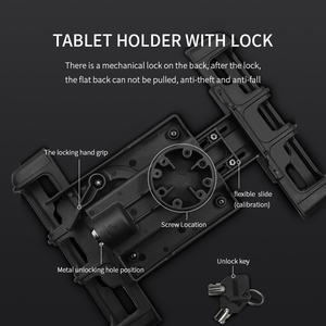 2022 New Anti-Theft Security Tablet ELD Holder or Locking Tablet <strong>Stand</strong> Holder for <strong>SUV</strong> Truck Vehicle Semi MPV - Product Image 3