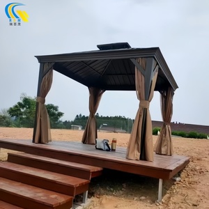 <span class=keywords><strong>Pergola</strong></span> à structure en acier avec pavillon de jardin extérieur en alliage d'<span class=keywords><strong>aluminium</strong></span>, gazebo en <span class=keywords><strong>polycarbonate</strong></span> et revêtement en poudre pour application sur balcon - Product Image 4