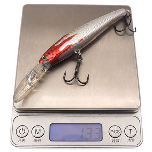เหยื่อตก<span class=keywords><strong>ปลา</strong></span>เลเซอร์แข็งสีแดงเหยื่อล่อปลาจากประเทศจีนผลิตจาก101DD 10ซม. 15กรัมถุง OPP พลาสติก ABS ขนาด100ชิ้น - Product Image 3