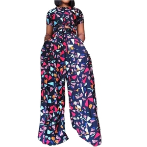 ชุดหลวมของผู้หญิงแขนสั้นลำลองขากว้างแฟชั่นสินค้าใหม่ - Product Image 4