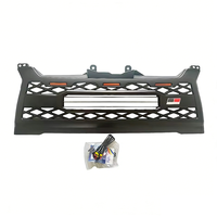 Calandre avant automobile avec éclairage LED pour HIACE 2014-2018, kit de mise à niveau des accessoires de calandre pour fourgonnette à carrosserie étroite, garniture de carrosserie automobile