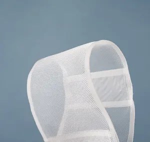 Desain baru 100% poliester transparan gelombang menuju pita tirai dan aksesori dengan rel tirai