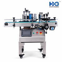 Machine d'étiquetage automatique de table pour bouteilles rondes, à vente directe, pour bocaux de boissons et produits chimiques quotidiens