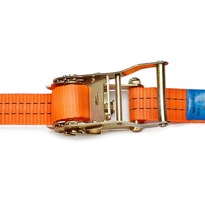 Strops CR35 6m sangle d'arrimage en polyester avec tendeur et crochets ronds, 1000 daN - Product Image 2