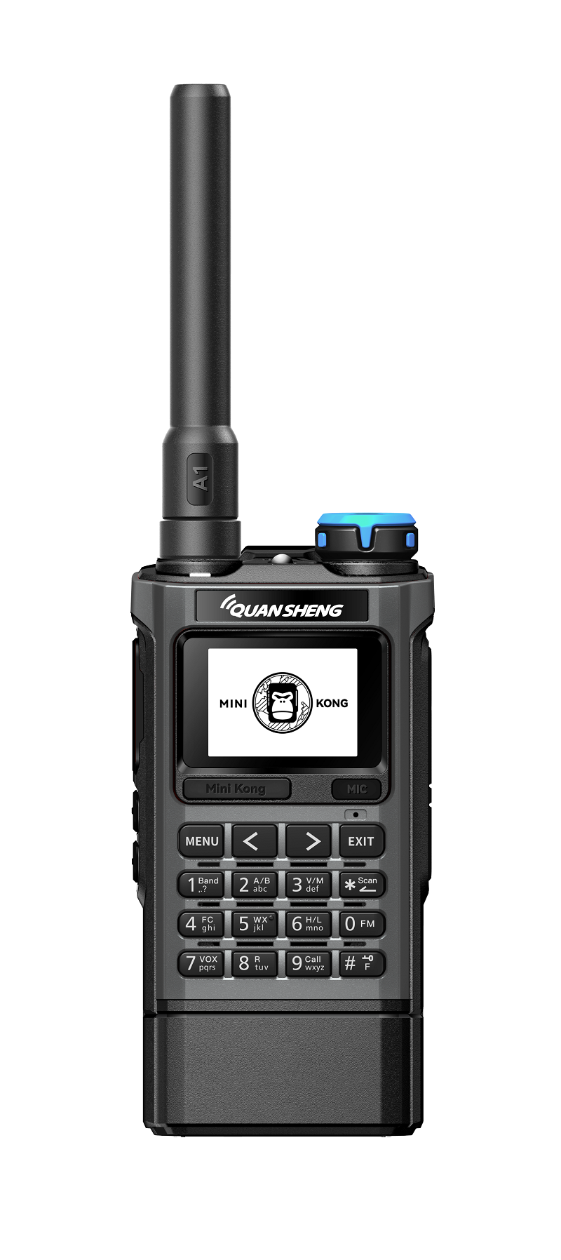 QUANSHENG UV-K1 Ricetrasmettitore Portatile – Batteria 2500mAh, 50-600MHz, Air Band, USB-C E Copia Wireless - 3