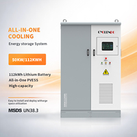 Système de stockage d'énergie par batterie BESS 100 kWh avec refroidissement par air et onduleur hybride 40 kW 50 kW 60 kW pour système solaire hors réseau et sur réseau