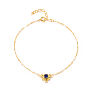 ROXI S925 <b>Sterling</b> <b>Silver</b> Fashion Simple Bead Zircon <b>Bracelet</b> with 18k Gold Plated - Product Image 4
