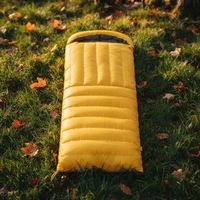 Sac de couchage gonflable en duvet de canard 90% standard national, personnalisable, pour le camping, 4 saisons, pour adultes