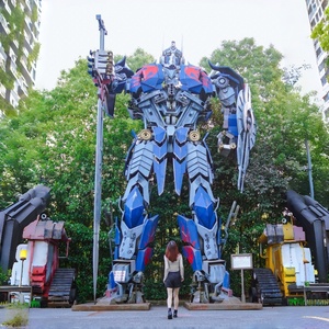 Sculpture <span class=keywords><strong>Optimus</strong></span> <span class=keywords><strong>Prime</strong></span> surdimensionnée en fibre de verre, 3m de hauteur, réaliste, anti-décoloration, résistante aux UV, pour centre commercial - Product Image 3