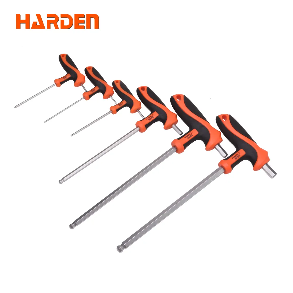 Multi Sizes T Handle Ball end Allen Hex Key Wrench Tools for repair maintenance