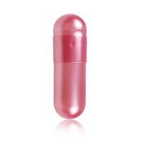 Capsules de gélatine rose perlé, tailles 00, 0, 1, 2, 3, 4, capsules de gélatine, couleur personnalisée et différentes solutions d'impression