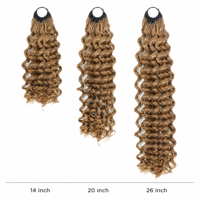 Cheveux humains vierges vietnamiens 100% grade 12A, bouclés profondément # Extensions de cheveux au crochet noir naturel 1B, cheveux Remy