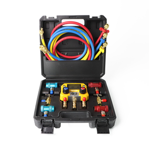 Manomètre de climatisation mini NECOOL MG-10C pour techniciens, avec adaptateurs doubles R134a et R1234yf, pour le service de climatisation des véhicules neufs - Product Image 4